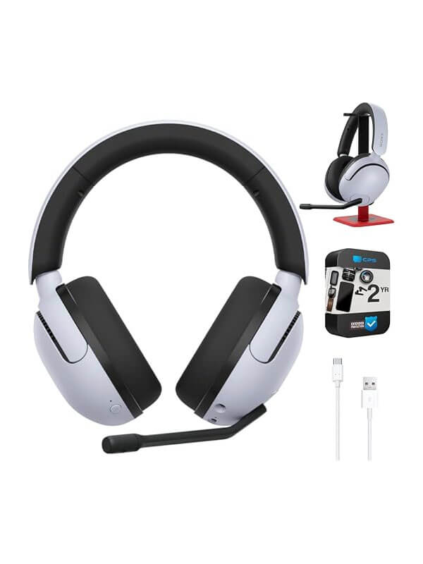 Sony INZONE H5 WH-G500/W, Wireless Gaming Headset, 40mm Drivers, 360 Spatial Sound, 2.4GHz Low-Latency Wireless, 3.5mm Wired, AI Noise Reduction Boom Mic, 28-Hour Battery, PS5 & PC, White, One Year Warranty | WH-G500/W Sony INZONE H5 WH-G500/W, Wireless Gaming Headset, 40mm Drivers, 360 Spatial Sound, 2.4GHz Low-Latency Wireless, 3.5mm Wired, AI Noise Reduction Boom Mic, 28-Hour Battery, PS5 & PC, White, One Year Warranty | WH-G500/W