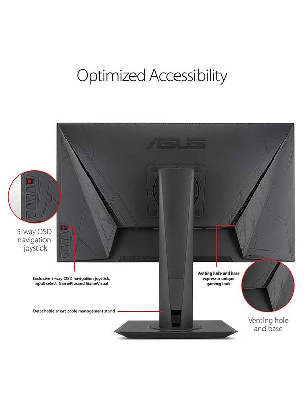 ASUS MG248QR Gaming Monitor -24" FHD (1920x1080), 1ms, 144Hz, Display Widget, Adaptive-Sync Eye Care eSports Gaming Monitor with warranty 