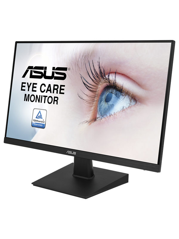 ASUS VA24EHE 23.8-Inch Full HD (1920x1080) Gaming Monitor - 1080P, IPS, 75Hz, HDMI D-Sub DVI-D, Adaptive-Sync / FreeSync, VESA wall mountable, Eye Care, Flicker-free and Low Blue Light, VA24EHE, Black with  Warranty 
