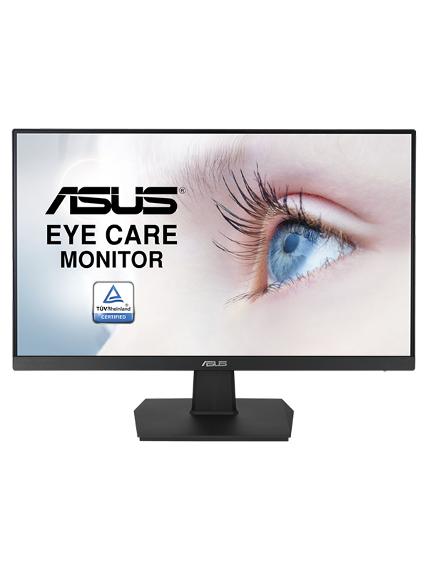 ASUS VA24EHE 23.8-Inch Full HD (1920x1080) Gaming Monitor - 1080P, IPS, 75Hz, HDMI D-Sub DVI-D, Adaptive-Sync / FreeSync, VESA wall mountable, Eye Care, Flicker-free and Low Blue Light, VA24EHE, Black with  Warranty 