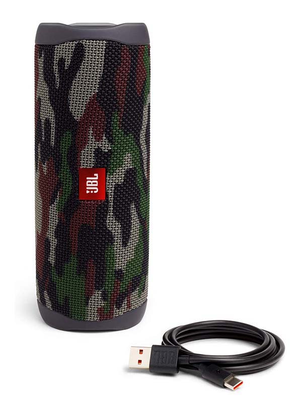 JBL Flip 5 Portable Waterproof Wireless Bluetooth Speaker, Squad 