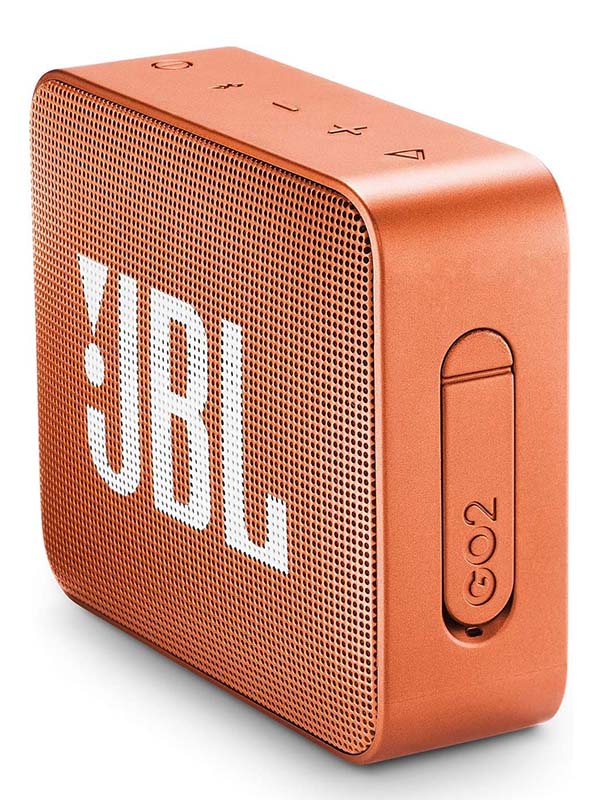 JBL GO2 Ultra Portable Waterproof Bluetooth Speaker, Orange 