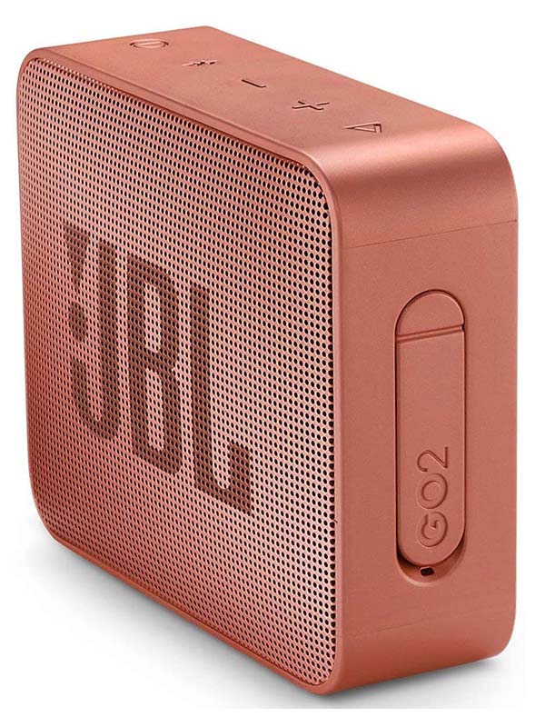 JBL GO2 Ultra Portable Waterproof Bluetooth Speaker, Cinnamon
