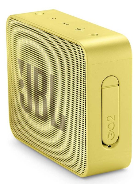 JBL GO2 Ultra Portable Waterproof Bluetooth Speaker, Yellow 