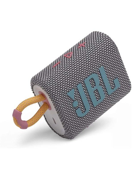 JBL Go 3 Portable Waterproof Wireless Speaker with Bluetooth, Gray