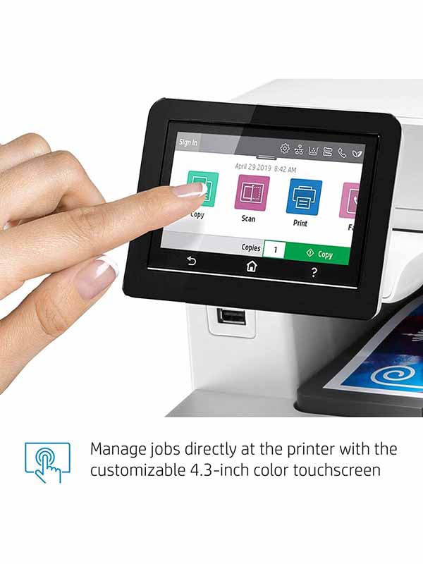 HP Color LaserJet Pro MFP M479fdw, Copy, Scan, Fax, Email, Apple AirPrint™, Google Cloud Print™, HP ePrint; Mopria™, USB; Wireless (Wi-Fi®), Wireless direct printing, White - W1A80A with Warranty 