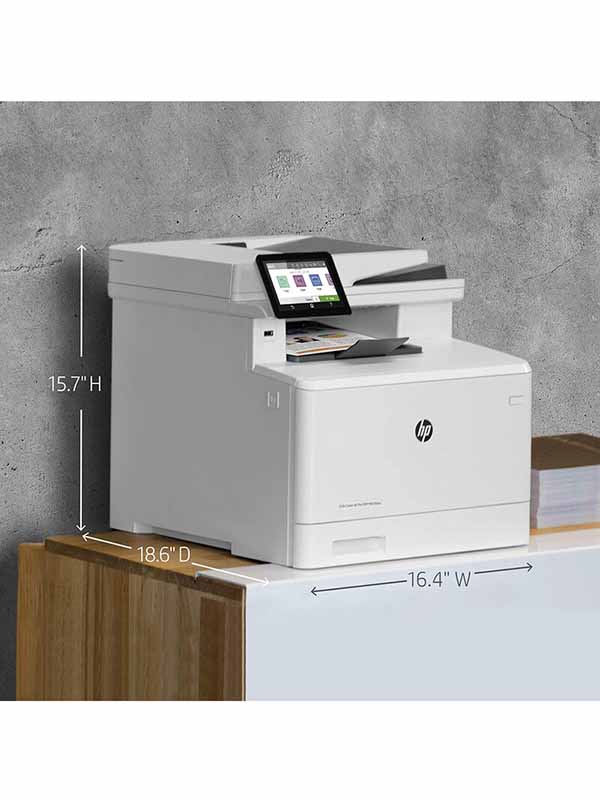 HP Color LaserJet Pro MFP M479fdw, Copy, Scan, Fax, Email, Apple AirPrint™, Google Cloud Print™, HP ePrint; Mopria™, USB; Wireless (Wi-Fi®), Wireless direct printing, White - W1A80A with Warranty 