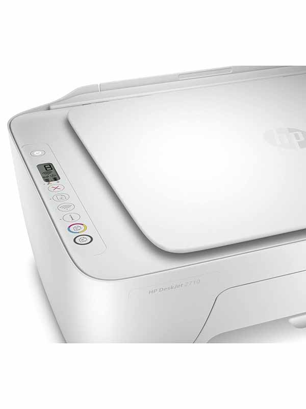 HP 2710 DeskJet 5AR83B All-in-One Wireless Print, Copy & Scan Inkjet Printer, White - 2710 -5AR83B  with Warranty 