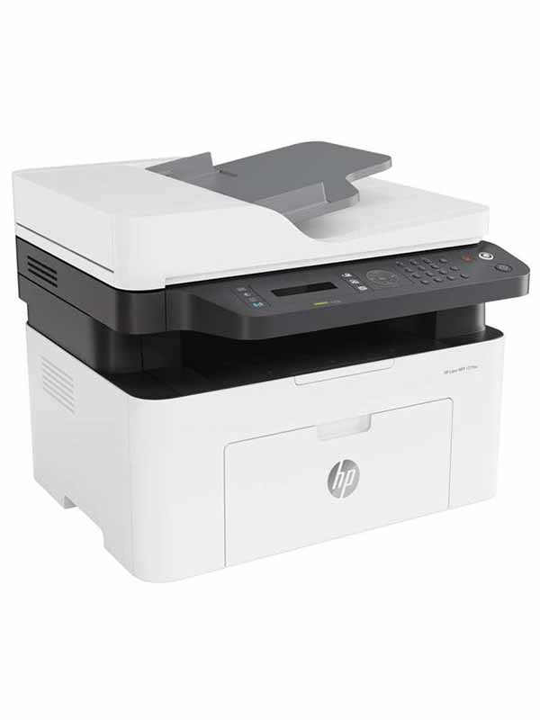 HP LaserJet M137FNW Multifunction All-in-One Printer-4ZB84A, White/Grey with Warranty 