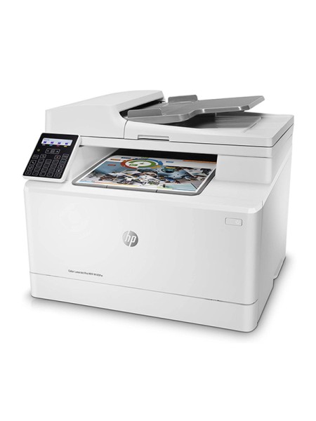 HP M183FW Color LaserJet Pro Wireless All-in-One Laser Printer, White - M183fw - 7KW56A with Warranty 
