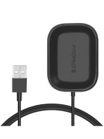 Promate AuraPod-1 Wireless Charging Pad, USB Type A Port with 5W Wireless Charging Dock, Black - PR.AURAPOD-1.BK