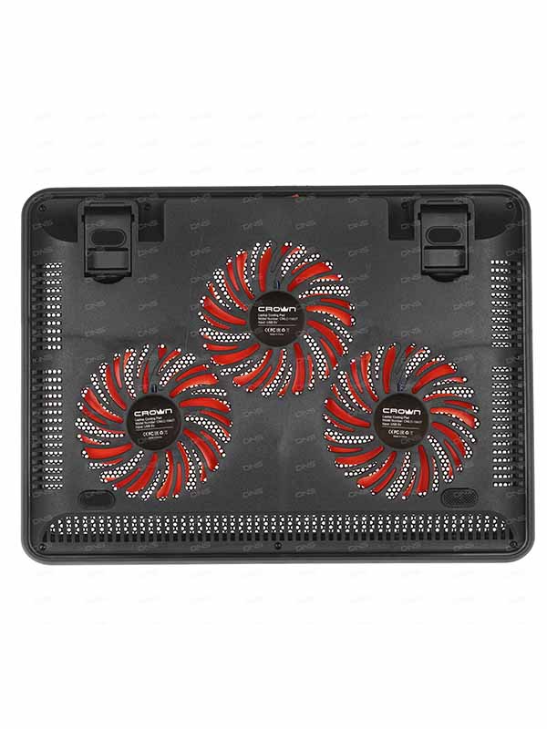 Crown CMLC-1043T Laptop Cooler Stand, Black & Red