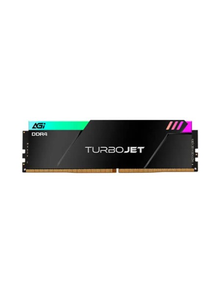 AGI TURBOJET UD848 RGB AGI3EPC08UD848-DC, 16GB (2x8GB) DDR4-3600 Gaming RAM, 3600MT/s, PC4-28800, CL18, Intel XMP 2.0, Black | AGI3EPC08UD848-DC