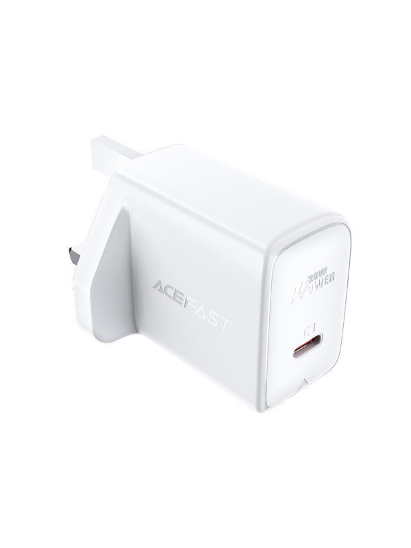 ACEFAST A4 PD20W single USB-C charger Black | ACEFAST A4 White