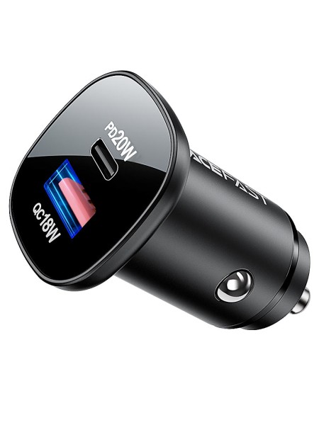 ACEFAST B1 mini 38W(USB-C+USB-A) dual-port metal car charger | ACEFAST B1