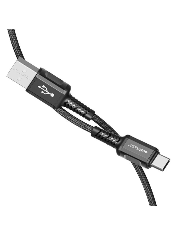 ACEFAST C1-04 USB-A to USB-C aluminum alloy charging data cable Black | ACEFAST C1-04 Black