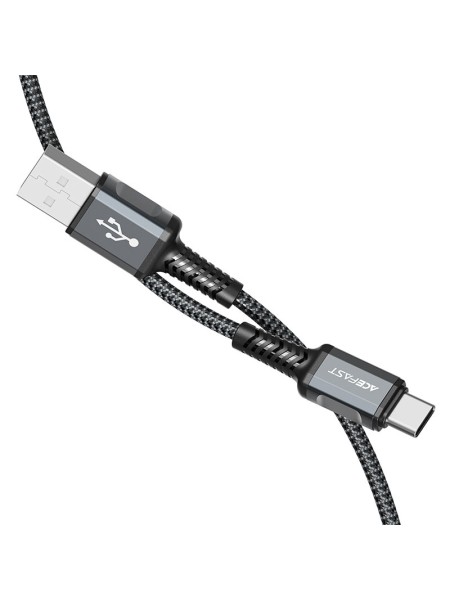 ACEFAST C1-04 USB-A to USB-C aluminum alloy charging data cable Space Grey | ACEFAST C1-04 Space Grey