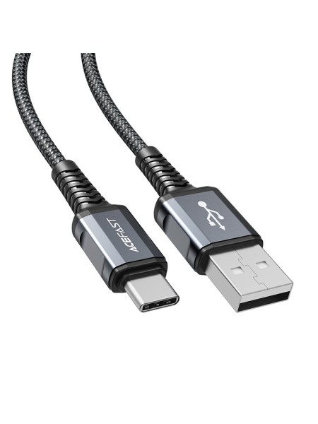 ACEFAST C1-04 USB-A to USB-C aluminum alloy charging data cable Space Grey | ACEFAST C1-04 Space Grey