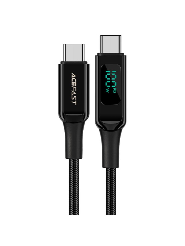 ACEFAST C6-03 USB-C to USB-C 100W zinc alloy digital display Black | ACEFAST C6-03 Black