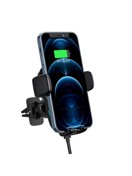 ACEFAST D1 wireless charging automatic clamping car holder 15W Black | ACEFAST D1