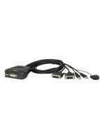 ATEN CS22D 2-Port USB DVI Cable KVM Switch with Remote Port Selector | CS22D