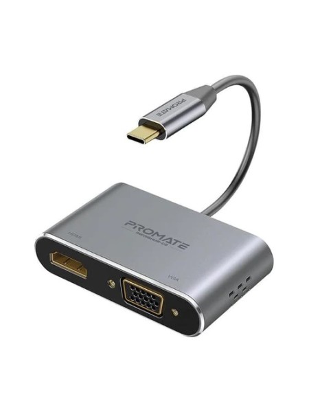 Promate MediaHub-C2 High Definition USB-C Display Adapter | MediaHub-C2