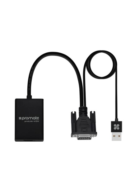 Promate VGA proLink‐V2H HDMI(Male) to HDMI(Female) Display Adaptor | proLink‐V2H