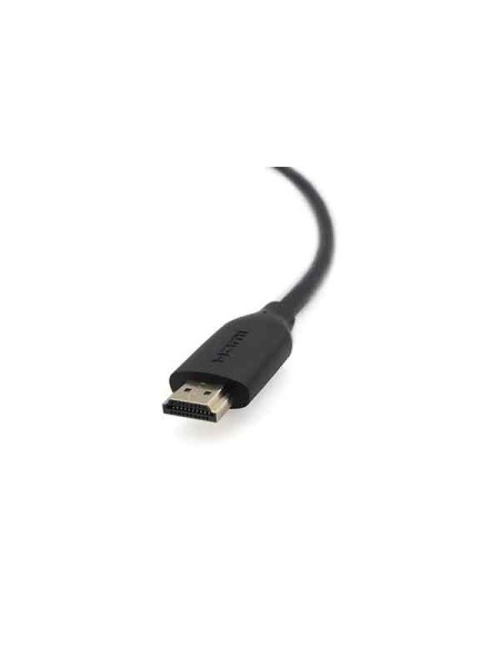 Belkin Gold Plated High Speed HDMI Cable with Ethernet 4K Cable, Black - BL-CBL-HDMI-GLD-HS-2M