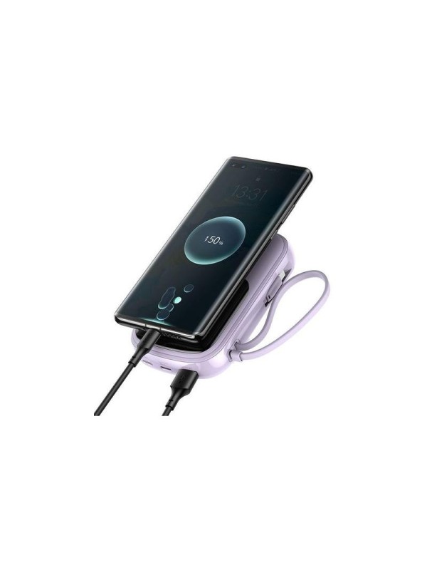 Baseus Qpow Digital Display quick charging power bank 20000mAh 20W (With IP Cable) Purple | PPQD-H05