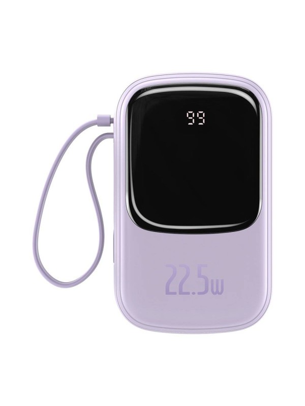 Baseus Qpow Digital Display quick charging power bank 20000mAh 22.5W (With Type-C Cable) Purple | PPQD-I05