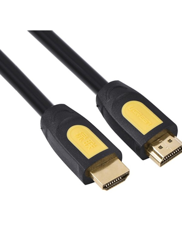 UGREEN HD101-10167 HDMI Round Cable 4K 30HZ 5m Yellow Black | HD101-10167