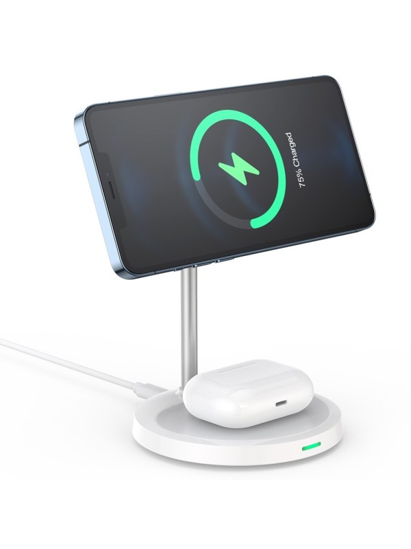 Choetech T575-F-101CCGY 2in1 Magenetic Wireless Charging Stand Grey | T575-F-101CCGY