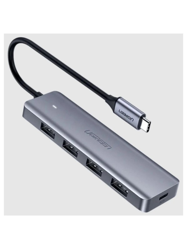 UGREEN CM219-70336B 4 IN 1 USB-C DOCKING HUB TO 4 x USB 3.0 PORTS Grey | CM219-70336B