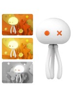Led Night Light, Jellyfish Baby Night Light with Flexible Tripod 3 Color Changing LED Table Light 1.5W DC5V USB Rechargeable Silicone Night Light