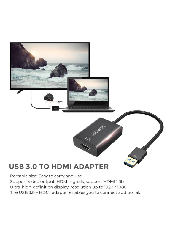 Mowsil USB 3.0 To HDMI Adapter | MOUHD