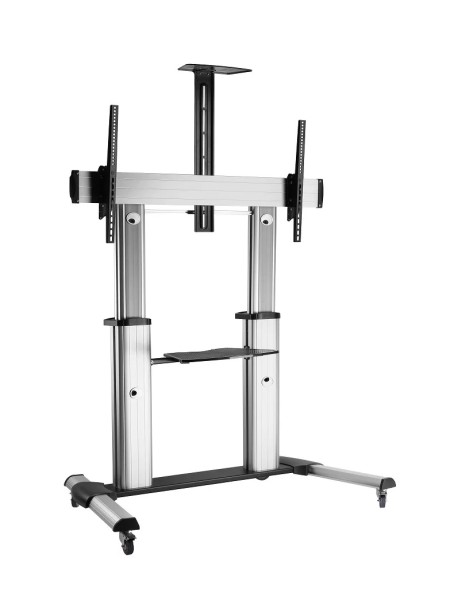Skill Tech SH666TW 60" to 100" Height Adjustable TV Cart Floor Stand | SH666TW