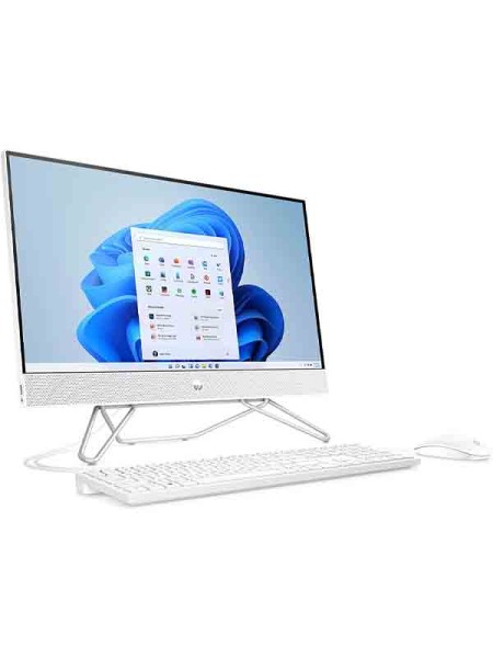 HP 24-CB1012NE All In One PC, 23.8inch FHD Touch Display, 12th Gen Intel Core i7-1255U, 16GB RAM, 1TB HDD + 256GB SSD, Nvidia GeForce MX450 2GB Graphics, Windows 11 Home, English & Arabic Keyboard, White with Warranty | 6J7F6EA#ABV