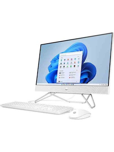 HP 24-CB1172NH All In One PC, 23.8inch FHD Display, 12th Gen Intel Core i5-1235U, 8GB RAM, 512GB SSD, Intel Iris X Graphics, Windows 11 Home, Keyboard & Mouse, White with Warranty | 7G8W7EA#BH5