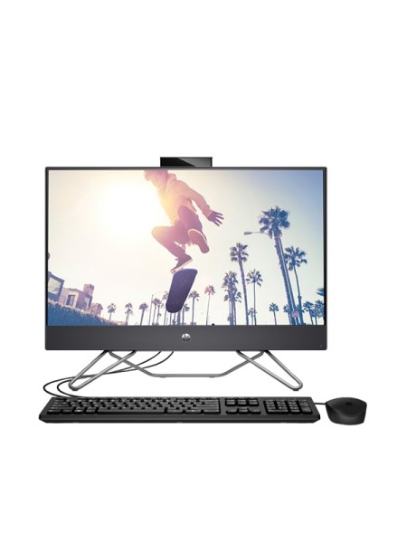 HP Pro 240 G9 All-in-One Desktop, HP All-in-One Desktop, 12th Gen Intel Core i3-1215U, 8GB RAM, 256GB SSD, Intel UHD Graphics, 23.8" FHD (1920 x 1080) IPS Display, DOS, Black, English Keyboard & Mouse with Warranty | 6D447EA#BH5