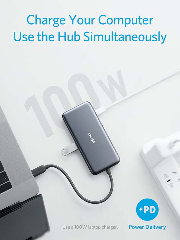 Anker 7-in-1 PowerExpand+ USB-C PD Ethernet Hub For Laptops & Mobilephones with Warranty 