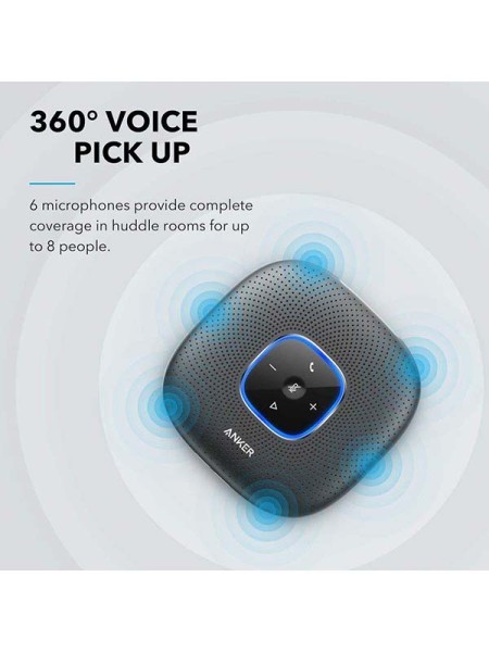 Anker PowerConf Wireless Bluetooth Speakerphone, Black with Warranty 