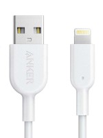 Anker PowerLine+ II Quick Charging Lightning Cable (3ft), White with Warranty 