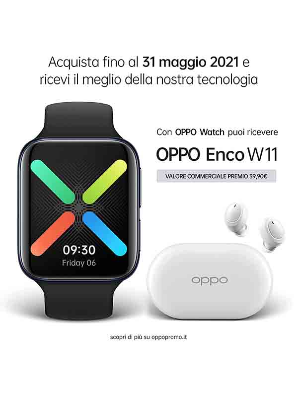 OPPO Watch 46 mm Smart Watch WiFi, Black 