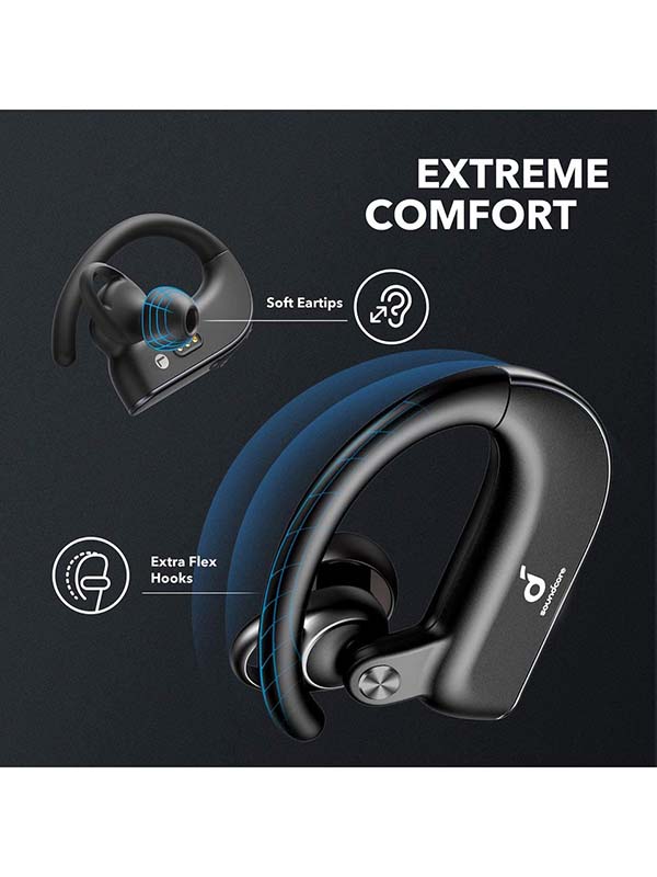 Anker Soundcore Spirit X2 Wireless Bluetooth Earphones, Black with Warranty 