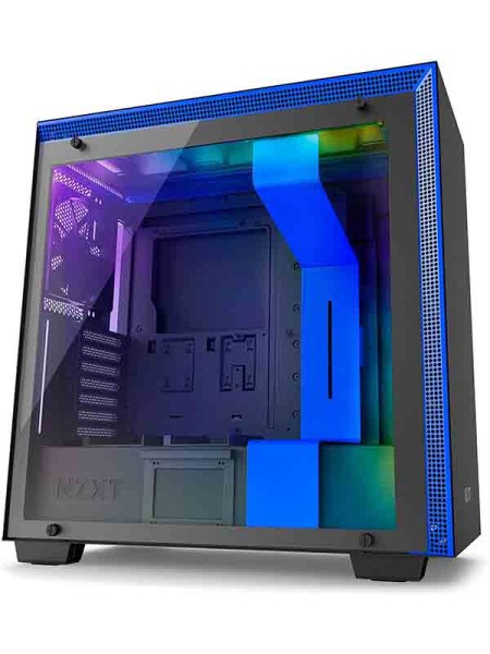 NZXT H700i - ATX Mid-Tower PC Gaming Case - CAM-Powered Smart Device - RGB and Fan Control  Black/Blue