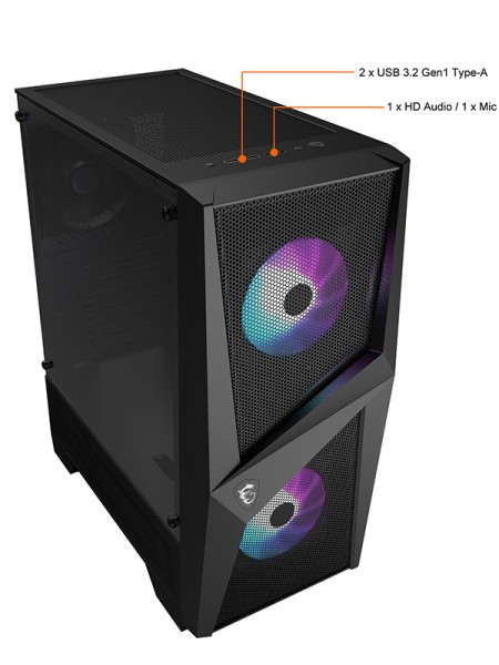MSI MAG FORGE 100R | ATX Mid Tower Computer Case w