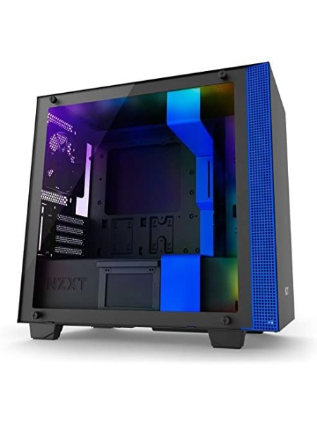 NZXT H400 Micro-ATX Computer Case, CA-H400W-BL ,Black/Blue