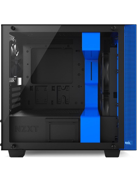 NZXT H400 Micro-ATX Computer Case, CA-H400W-BL ,Black/Blue