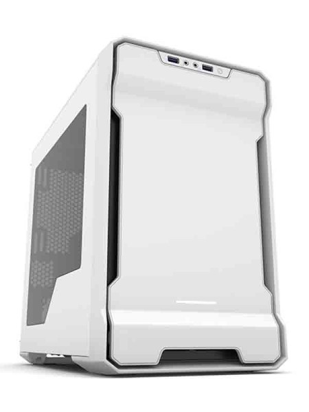 PHANTEKS ENTHO EVOLV ITX White Tempered Glass Metal Exterior Clean and Compact Water Cooling Ready