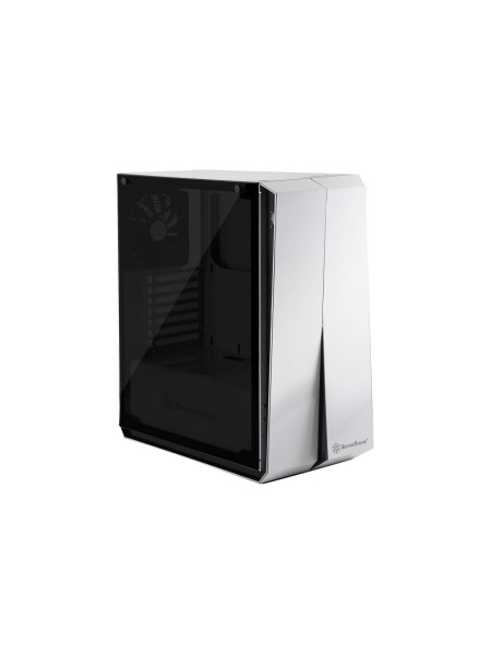 SilverStone RL07 Technology ATX Computer Case with Full Tempered-Glass Side Panel in White with Blue LEDs SST-RL07W-G